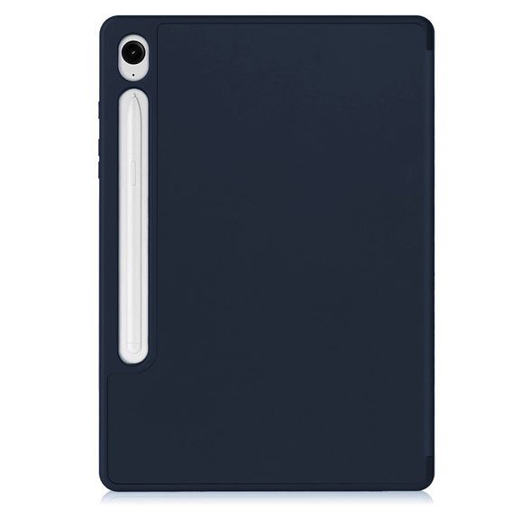 Tok Samsung Galaxy Tab S10 FE+ Plus, Smartcase tolltartóval, sötétkék