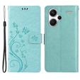 Pattintható tok a Xiaomi Redmi Note 13 Pro+, Butterfly, világoskék