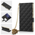 Flip tok Samsung Galaxy S25 Ultra készülékhez, GKK Mirror Wallet, fekete