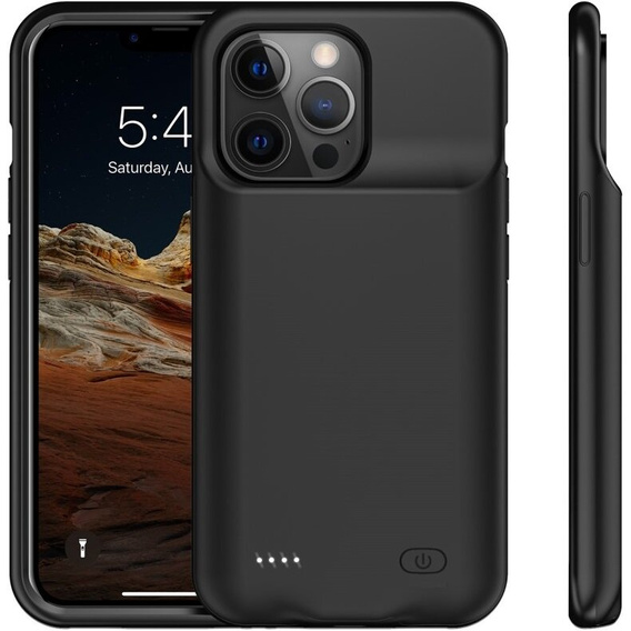 7000mAh akkumulátor tok iPhone 13 Pro Max, fekete