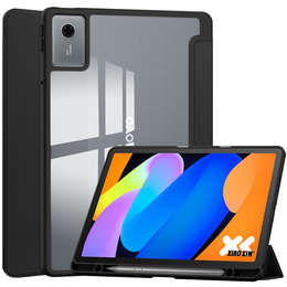 Tojás Lenovo Idea Tab 11" 2025 TB336FU TB336ZU, átlátszó hátlappal és tolltartóval, fekete színben