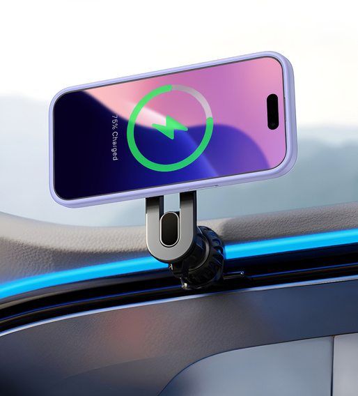 Tok iPhone 16-hoz, MagSafe, ERBORD Matt Case, lila + képernyőüveg