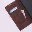 Telefontok a Oppo A78 5G, ERBORD Vintage, pénztárca patenttal, kávé