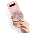 Telefontok a Samsung Galaxy S10 Plus, Glittery, rózsaszín