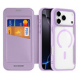 Dux Ducis tok iPhone 17 Pro, Skin X Pro, pánttal, MagSafe-hoz, lila