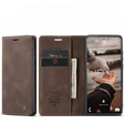 CASEME tok Samsung Galaxy S20 FE, Leather Wallet Case, barna
