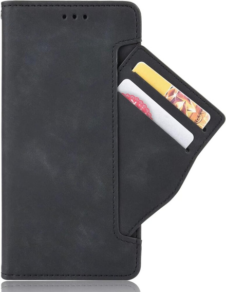 Pattintható tok a Oppo Reno 12, Card Slot, fekete