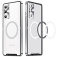 Kameravédő tok Samsung Galaxy S20 FE, CamShield MagSafe, átlátszó / ezüst