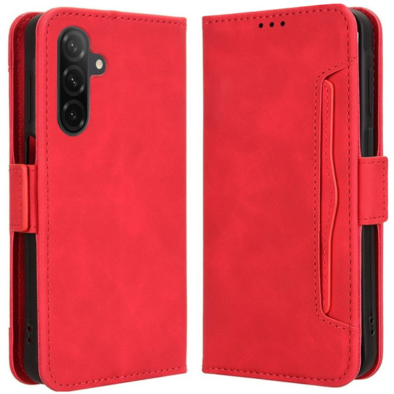 Pattintható tok a Samsung Galaxy A26, Card Slot, piros