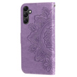 Pattintható tok a Samsung Galaxy A14 4G/5G, Mandala Flower, lila