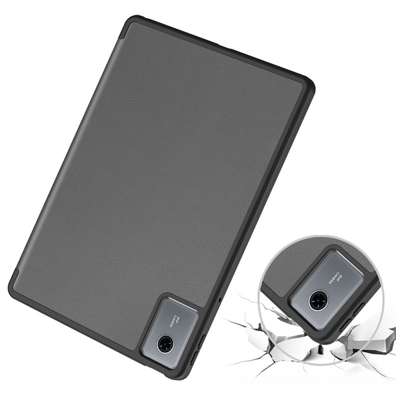 Tojás Lenovo Idea Tab 11" 2025 TB336FU TB336ZU, állvány, Smartcase tolltartóval, szürke színű
