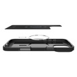 Spigen tok iPhone 16 Pro készülékhez, Core Armor MagSafe, fekete + 9H edzett üveg