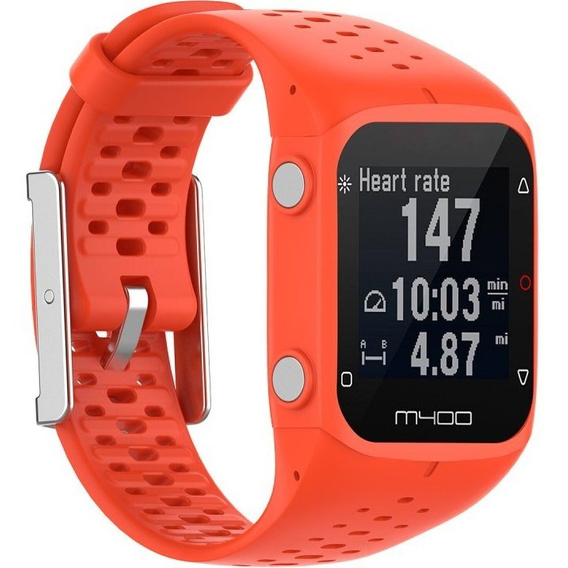 Szilikon szíj Polar M400/M430, narancssárga