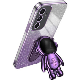 Tok Samsung Galaxy A55 5G, Glitter Astronaut, lila