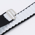 Nylon szíj Apple Watch 1/2/3/4/4/5/6/7/8/SE/ULTRA 42/44/45/45/49mm, fekete / fehér