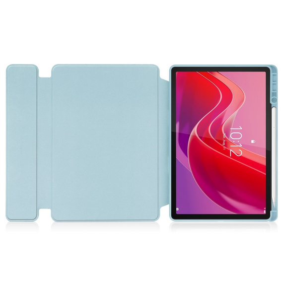 Billentyűzet tok Lenovo Tab M11, Rotary 360° Leather, világoskék