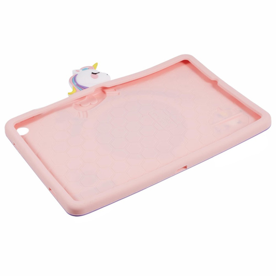 Gyermek tok Samsung Galaxy Tab A9+, Cute Patterns, állvánnyal, rózsaszín