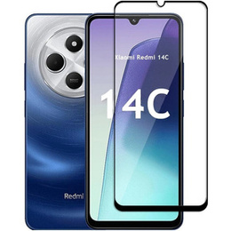 3D edzett üveg Xiaomi Redmi 14C / Xiaomi Poco C75 készülékhez, fekete keret