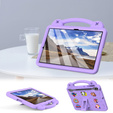 Gyermek tok Samsung Galaxy Tab S10+ Plus, Cute Patterns, állvánnyal, lila