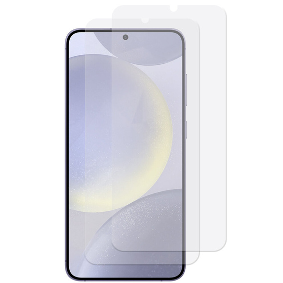 2x edzett üveg a Samsung Galaxy S24/S25, ERBORD 9H Hard Glass a képernyőn