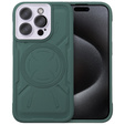Tok iPhone 15 Pro Max, ERBORD Armor Mag, zöld