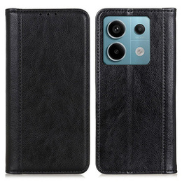 Telefontok a Xiaomi Redmi Note 13 Pro 5G, Wallet Litchi Leather, fekete