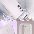 Telefontok a Samsung Galaxy S23, Glittery Powder, átlátszó