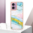 Védő tok Motorola Moto G24 / G24 Power / G04, Marble Slim Case, kék