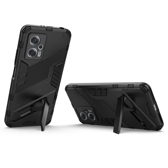 Tok Xiaomi Poco X4 GT 5G, Military kickstand, fekete