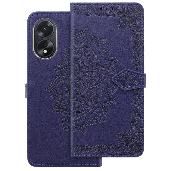 Pattintható tok a Oppo A58 4G, Mandala, lila