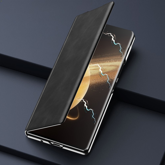 A flip tok Honor Magic V3 5G, Wallet Nappa Texture, fekete