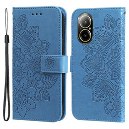 Pattintható tok a Realme C67, Mandala, kék