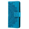 Pattintható tok a Oppo A17, Mandala, kék