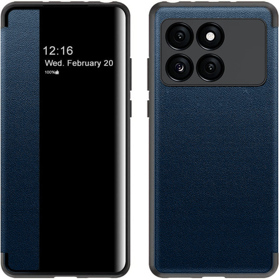 Pántos tok a Xiaomi Poco F6 Pro készülékhez, Side View, kék