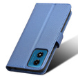 Pattintható tok a Motorola Moto G24 / G24 Power / G04, Wallet Smart Magnet, kék