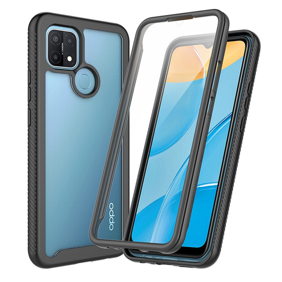 Tok Oppo A15 / A15S készülékhez, Shockproof, fóliával, kék