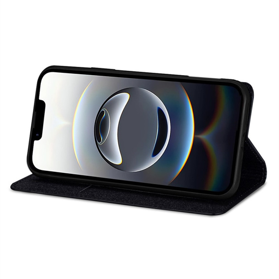 A flip tok iPhone 16E, Card Slot Glittery, fekete