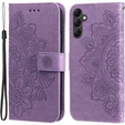 Pattintható tok a Samsung Galaxy A14 4G/5G, Mandala Flower, lila