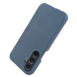 Bőr tok Samsung Galaxy A54, Genuine Leather, kék