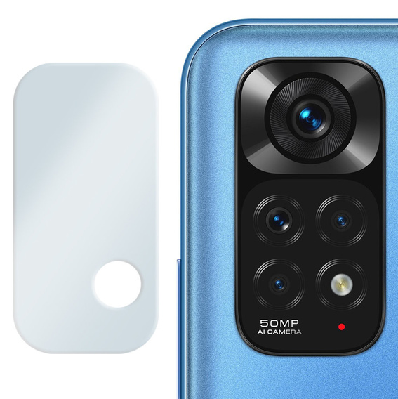 Edzett kameraüveg Xiaomi Redmi Note 11, kék