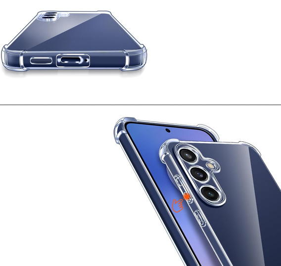 Telefontok a Samsung Galaxy S25 FE, Dropproof, átlátszó