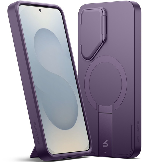 Tok Samsung Galaxy S25+ Plus készülékhez, Suritch Shockproof, MagSafe, lila