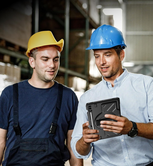 Dexnor 360° tok pánttal és tolltartóval Samsung Galaxy Tab S9 FE+ készülékhez