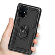 Páncélozott telefontok a Samsung Galaxy S10 Lite, Nox Case Ring, fekete