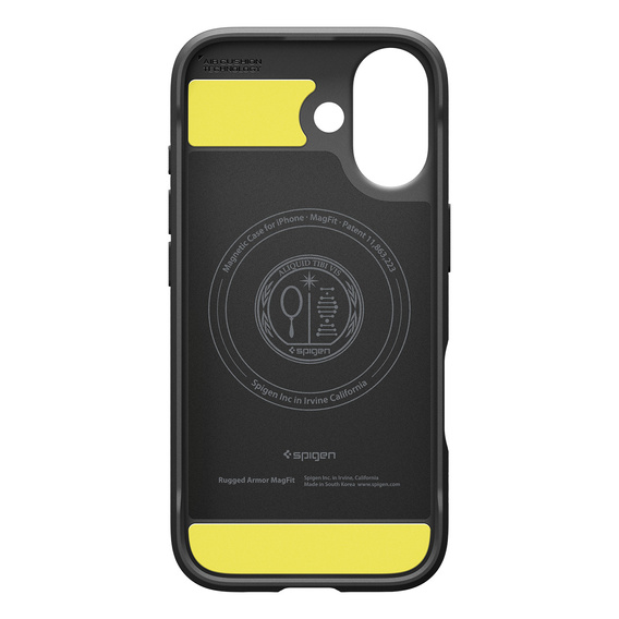 Spigen Rugged Armor MagSafe tok iPhone 17 készülékhez, matt fekete