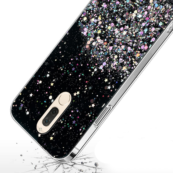 Telefontok a Huawei Mate 10 Lite, Glittery, fekete
