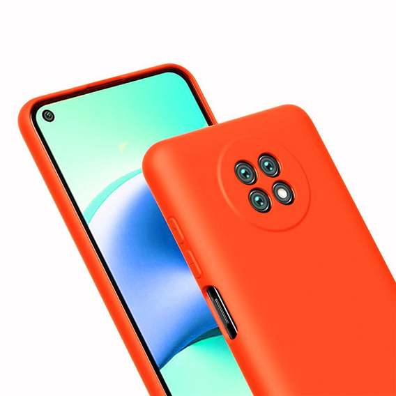 Telefontok a Xiaomi Redmi Note 9T 5G, Silicone Lite, piros