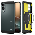 Spigen tok Samsung Galaxy A36 5G készülékhez, Tough Armor Mag Mag MagSafe, fekete + 9H edzett üveg
