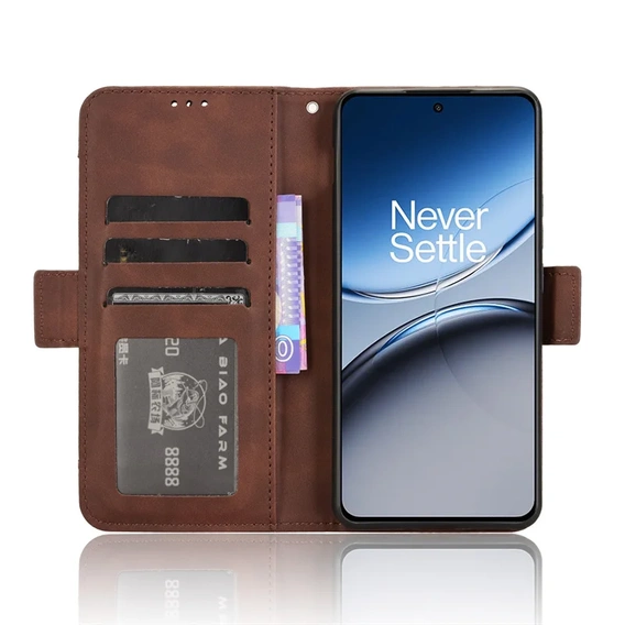 Pattintható tok a OnePlus Nord 4, Card Slot, barna
