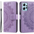 Pattintható tok a Xiaomi Redmi Note 12 4G, Mandala, lila